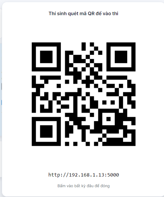 Thí sinh nhận link/QR thi từ giáo viên